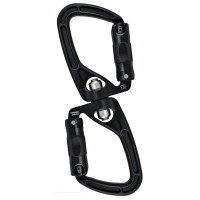 美國 rock exotica SwivaBiner Auto-Lock Carabiner 萬向轉軸三段自動鎖雙鉤環 C81A